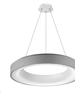 LED lustry a závěsná svítidla LED Závěsné svítidlo AZzardo Sovana Pendant 55 CCT grey dimm AZ2729 50W 2750lm 3000-6500K IP20 55cm stmívatelné šedé