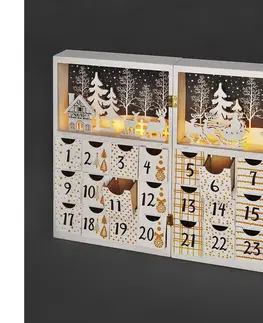 Vánoční dekorace   1V244 - LED Adventní kalendář LED/2xAAA 