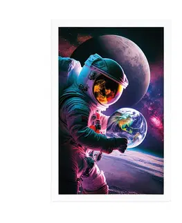 Astronauti Plakát astronaut na vesmírné výpravě