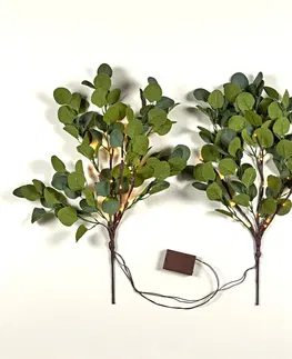 Květinové dekorace 3 LED eukalyptové větvičky