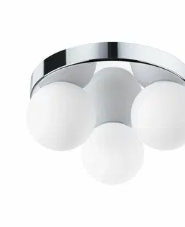 Moderní stropní svítidla PAULMANN Selection Bathroom stropní svítidlo Gove IP44 G9 230V max. 3x20W chrom/satén