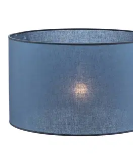 Stínidlo na lampu Duolla Stínidlo na svítidlo váleček Ø 50 cm, tmavě modré