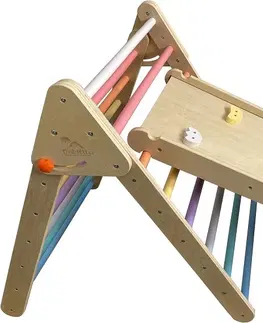 Hry na zahradu 2Kids Toys Trojúhelník Piklerové s deskou pastelový