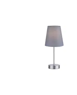 Lampy Leuchten Direkt Leuchten Direkt 11680-15 - Stolní lampa HEINRICH 1xE14/40W/230V šedá 