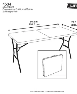 Zahradní stolky Skládací zahradní stůl Dekorhome 150 cm