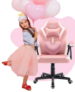Herní křesla Dětská hrací židle HC - 1001 růžová