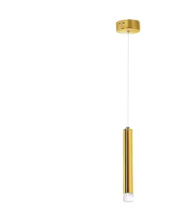 Svítidla  LED Lustr na lanku GOLDIE 1xLED/5W/230V zlatá 