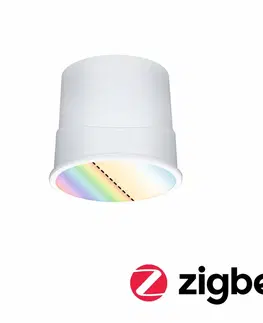 LED moduly PAULMANN LED Modul vestavné svítidlo Smart Home Zigbee Base Coin kruhové 50mm Coin 4,9W 230V stmívatelné RGBW+ satén 924.70