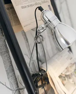 Stolní lampy a lampičky s klipem Nordlux Svlo se svorkou Photo hliník lesklý