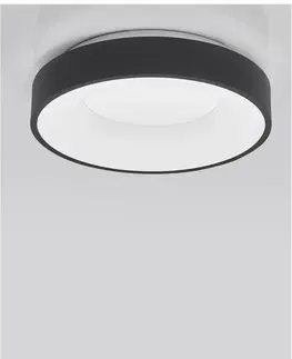 LED stropní svítidla NOVA LUCE stropní svítidlo RANDO THIN černý hliník a akryl LED 30W 230V 3000K IP20 stmívatelné 9353831