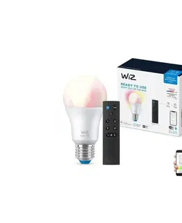 Svítidla WiZ LED RGBW Stmívatelná žárovka A60 E27/8,5W/230V 2200-6500K  CRI 90 Wi-Fi+DO - WiZ 