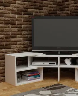 TV stolky Kalune Design TV stolek CARE 137 cm bílý