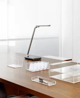 Stolní lampy kancelářské Maul Stolní lampa LED MAULpure, antracitová, port USB