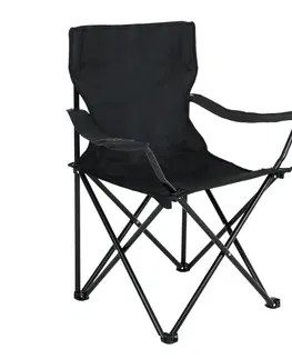 Zahradní židle a křesla Ak furniture Kempingová židle ANTER černá