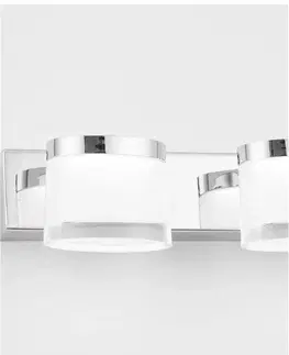 LED nástěnná svítidla NOVA LUCE nástěnné svítidlo nad zrcadlo SABIA chrom hliník a akryl LED 20W 220-240V 3000K IP44 9122341
