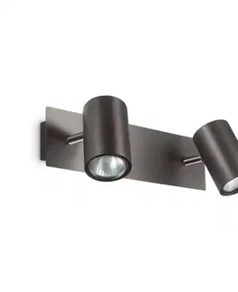Moderní bodová svítidla Bodové svítidlo Ideal Lux Spot AP2 nero 156743 2x50W černé
