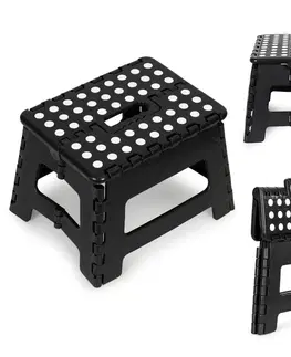 Stoličky MODERNHOME Skládací stolička TABOR 22 cm černá
