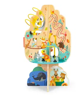Živé a vzdělávací sady ECOTOYS Dřevěná vzdělávací hračka Anima +12m vícebarevná