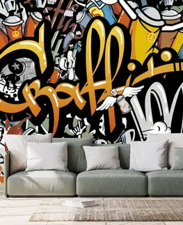 Street art tapety Tapeta graffiti na cihlové zdi