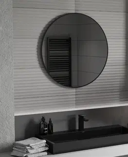 Koupelnová zrcadla MEXEN Loft zrcadlo 85 cm, černý rám 9850-085-085-000-70