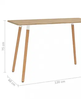 Jídelní stoly Jídelní stůl 120x60cm Dekorhome Přírodní