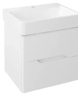Koupelnový nábytek SAPHO MEDIENA umyvadlová skříňka 57x50,7x48,5cm, bílá mat/bílá mat MD060