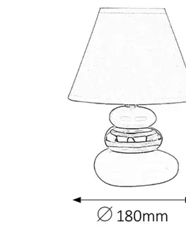 Lampy na noční stolek Rabalux stolní lampa Salem E14 1x MAX 40W bílá 4948
