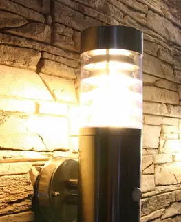 Moderní venkovní nástěnná svítidla HEITRONIC nástěnné svítidlo SATURN 2 s pohybovým čidlem 36891