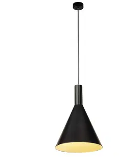 Moderní závěsná svítidla SLV BIG WHITE PHELIA, závěsné svítidlo, TC-(D,H,T,Q)SE, černé, pr./V 28/42 cm, max. 23 W 133320