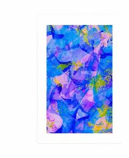Abstraktní a vzorované Plakát s paspartou pastelové abstraktní umění