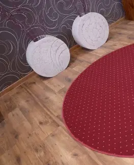 Koberce a koberečky Dywany Lusczow Kulatý koberec AKTUA Breny červený, velikost kruh 133