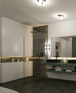 Moderní stropní svítidla PAULMANN Selection Bathroom stropní svítidlo Gove IP44 G9 230V max. 3x20W černá mat/satén
