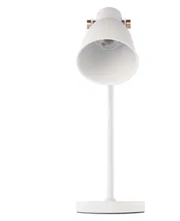 Stolní lampy do kanceláře EMOS Stolní lampa JULIAN na žárovku E27, bílá Z7621W