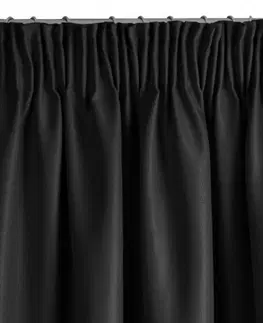 Zatemňovací závěsy Luxusní zatemňovací závěs černé barvy 140 x 270 cm