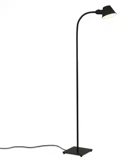 Moderní stojací lampy BRILONER Stojací svítidlo 152 cm 1x E27 10W černá BRILO 1407-015