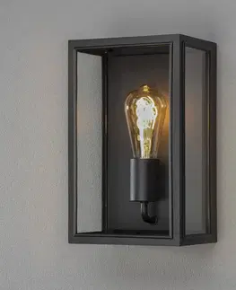 Venkovní nástěnná svítidla Konstsmide Venkovní nástěnné světlo Carpi, černá, 18 x 30 cm