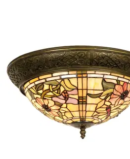 Stropní svítidla Clayre&Eef Mira - stropní světlo v Tiffany stylu