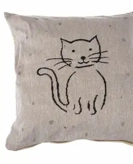 Povlečení Dakls Povlak na polštářek Kočka, 40 x 40 cm