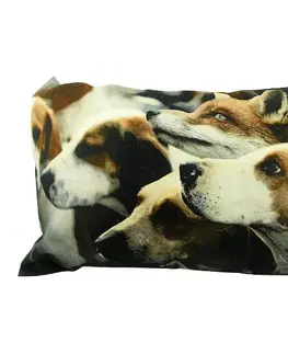 Dekorační polštáře Bavlněný polštář Foxhoundi s liškou  - 50*10*35cm Mars & More GKHKFH