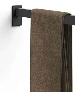 Koupelnový nábytek držák na ručníky nerezový černý linea Zack