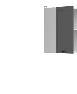 Kuchyňské linky JAMISON, skříňka horní 40 cm, bílá/grafit