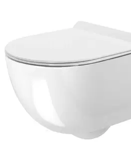 Kompletní WC sady Závěsná WC mísa REA Carter bílá