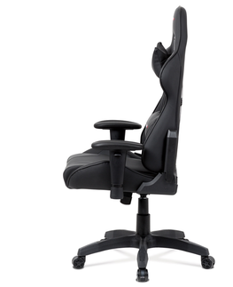 Kancelářské židle Kancelářská židle NUMMULAR, černá koženka/černá látka