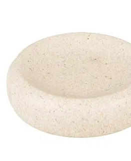 Misky na mýdlo Béžová kulatá keramická miska na mýdlo Fyo - Ø11*3 cm Clayre & Eef 65031