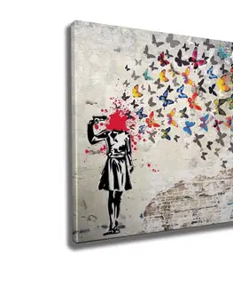 Obrazy Wallity Obraz na plátně Butterfly dead WY51 50x70 cm