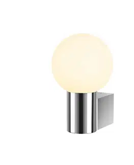 Klasická nástěnná svítidla BIG WHITE (SLV) VARYT nástěnné přisazené svítidlo, kulaté, 1x max. 6 W E14, chrom 1007600