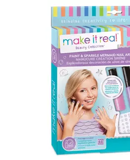 Hračky MAKE IT REAL - Laky na nehty se zdobením, Pro děti od 8 let