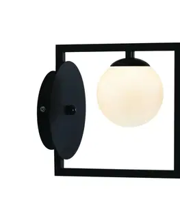 Designová nástěnná svítidla ACA Lighting nástěnné svítidlo 1xG9 QUADRO černá + bílá 22X15X20CM OD91221W