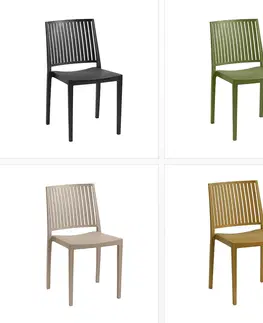 Zahradní židle a křesla Plastové křeslo HELSINKY (různé barvy) olivová