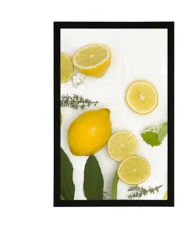 S kuchyňským motivem Plakát směs citrusových plodů